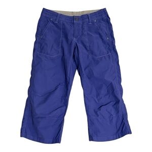 KUHL Purple Cargo‎ Capri Pants Floral Hiking Athletic Camping Casual Size 4 Walk